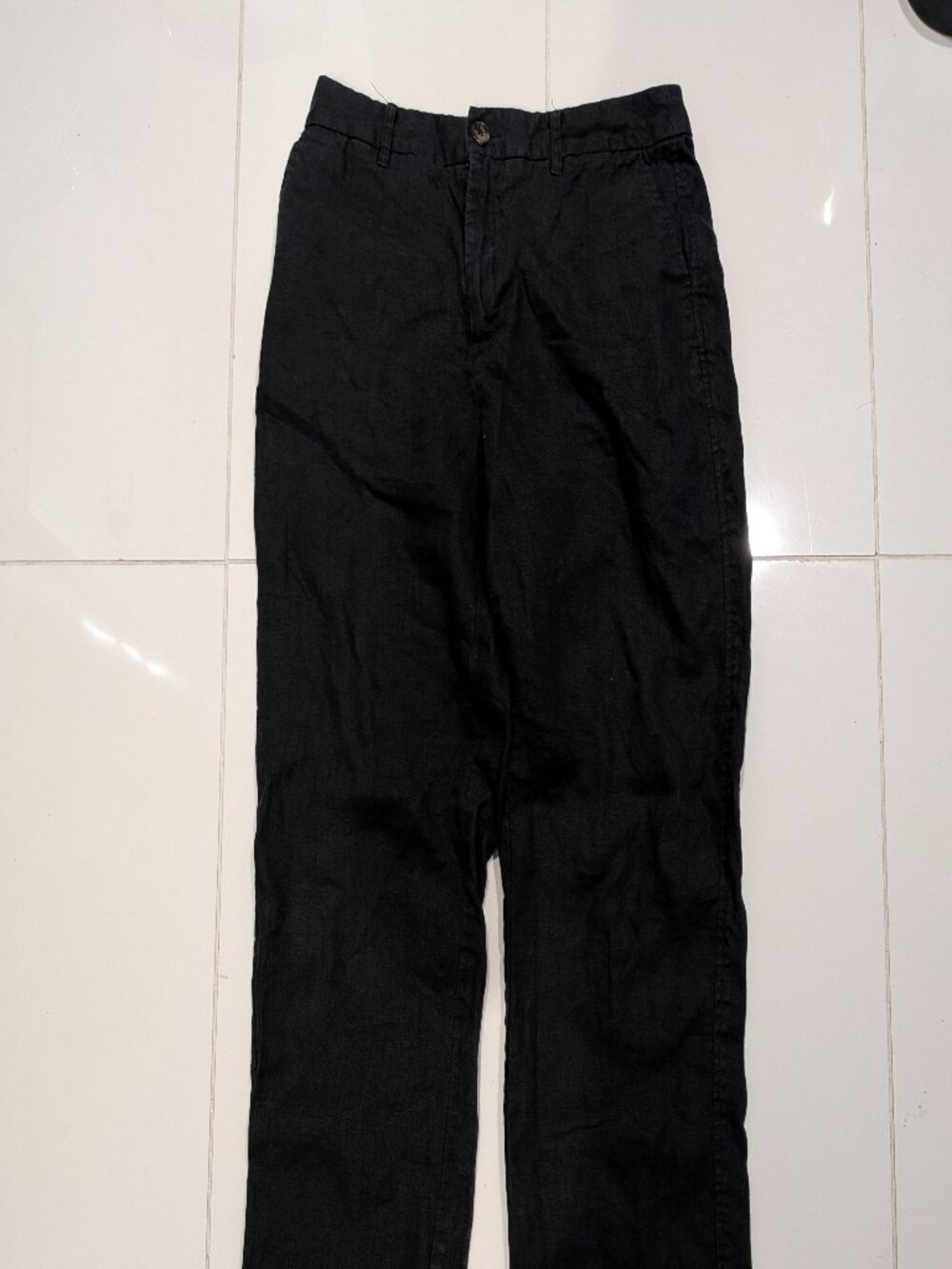 Oak + Fort 100% Linen Straight Leg Pant